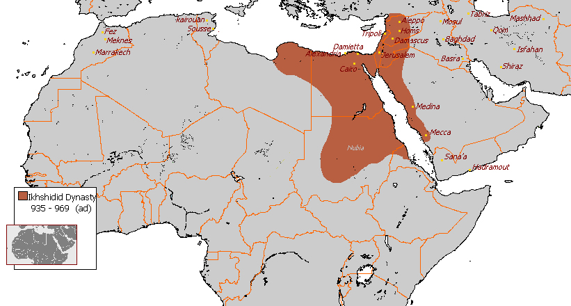 مملكة الإخشيديين سنة 969