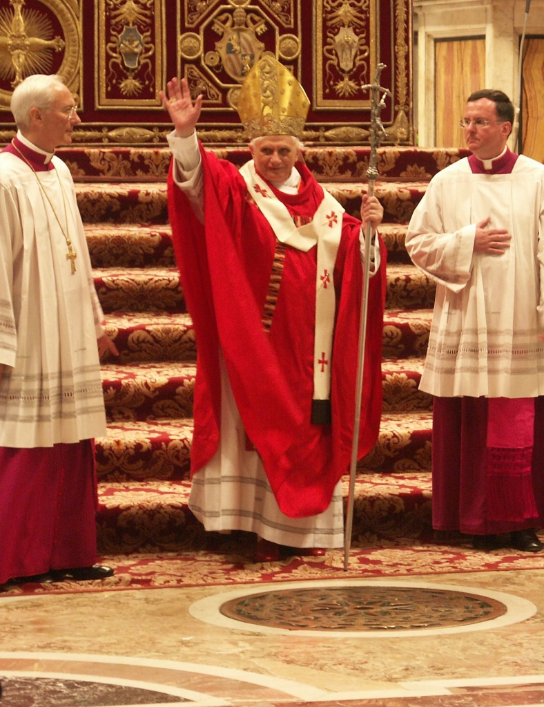 Benedictus XVI in St Peter's Basilica, on May 15th, 2005.